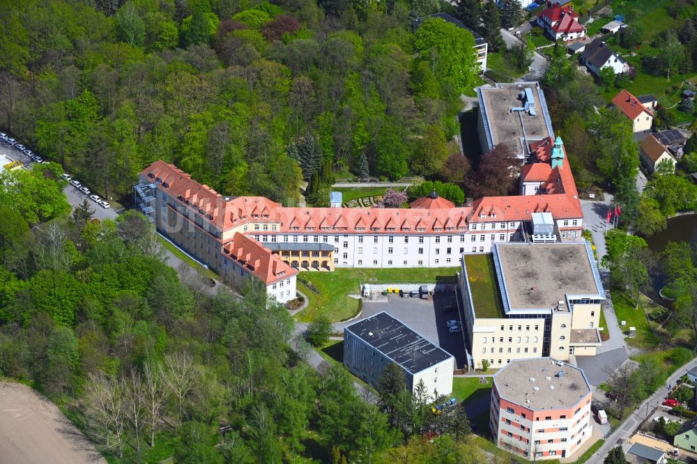 Luftbild Görlitz - Klinikgelände des Krankenhauses St. Carolus in Görlitz im Bundesland Sachsen, Deutschland
