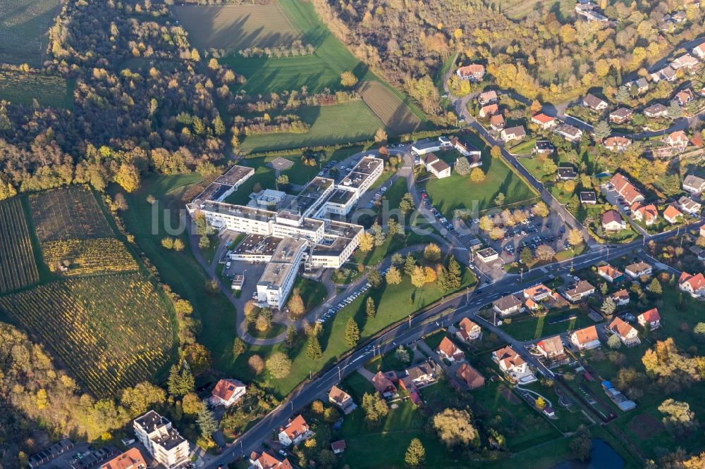 Luftbild Wissembourg - Klinikgelände des Krankenhauses Centre Hospitalier de la Lauter in Wissembourg in Grand Est, Frankreich