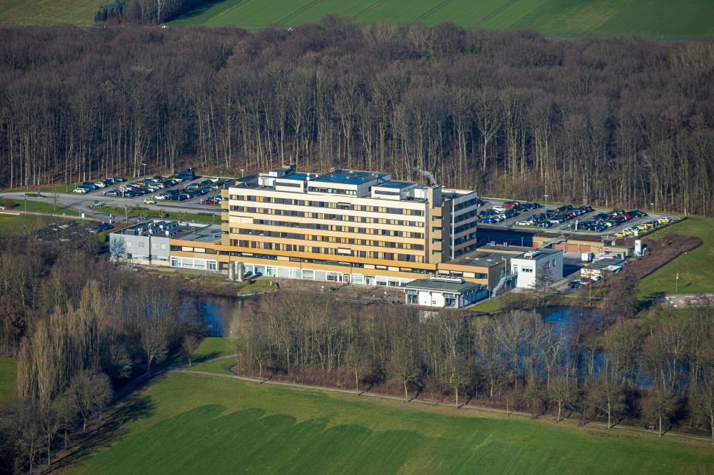 Luftbild Werne - Klinikgelände des Krankenhauses St. Christophorus-Krankenhaus in Werne im Bundesland Nordrhein-Westfalen, Deutschland