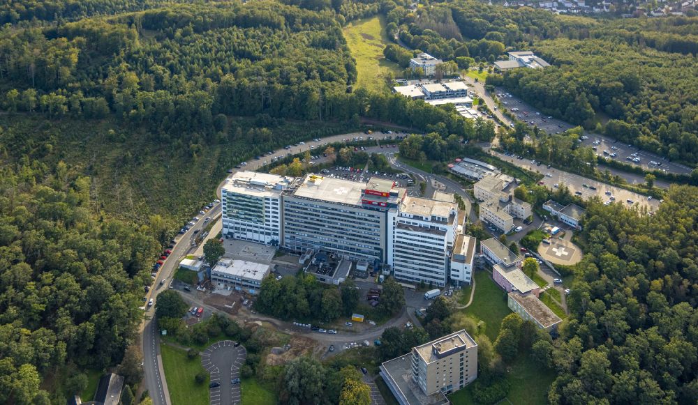 Luftbild Siegen - Klinikgelände des Krankenhauses Diakonie Klinikum Jung-Stilling in Siegen im Bundesland Nordrhein-Westfalen, Deutschland