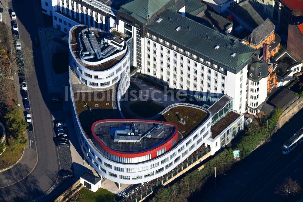 Kassel von oben - Klinikgelände des Krankenhauses Elisabeth-Krankenhaus an der Weinbergstraße in Kassel im Bundesland Hessen