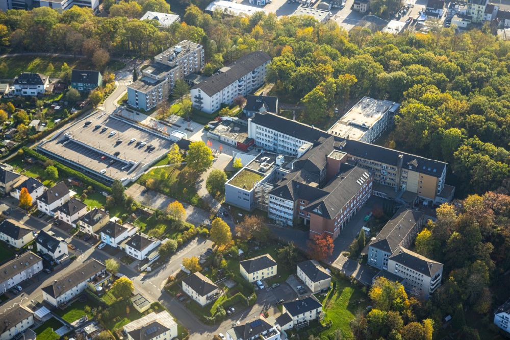 Luftaufnahme Hagen - Klinikgelände des Krankenhauses Evangelisches Krankenhaus Hagen-Haspe in Hagen im Bundesland Nordrhein-Westfalen, Deutschland