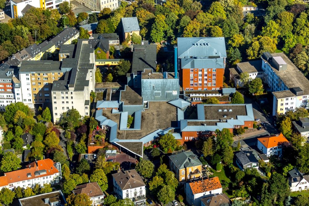 Luftbild Hagen - Klinikgelände des Krankenhauses an der Grünstraße in Hagen im Bundesland Nordrhein-Westfalen