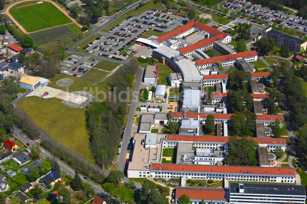 Luftbild Bad Saarow - Klinikgelände des Krankenhauses HELIOS Klinikum in Bad Saarow im Bundesland Brandenburg, Deutschland