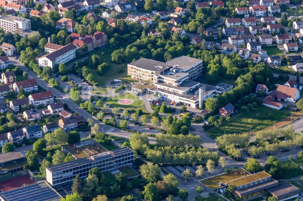 Luftaufnahme Herrenberg - Klinikgelände des Krankenhauses in Herrenberg im Bundesland Baden-Württemberg, Deutschland