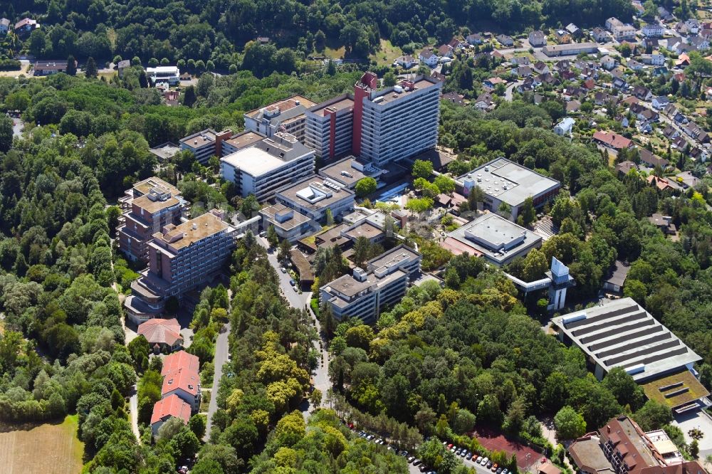 Luftbild Rotenburg an der Fulda - Klinikgelände des Krankenhauses Herz-Kreislauf-Zentrum in Rotenburg an der Fulda im Bundesland Hessen, Deutschland