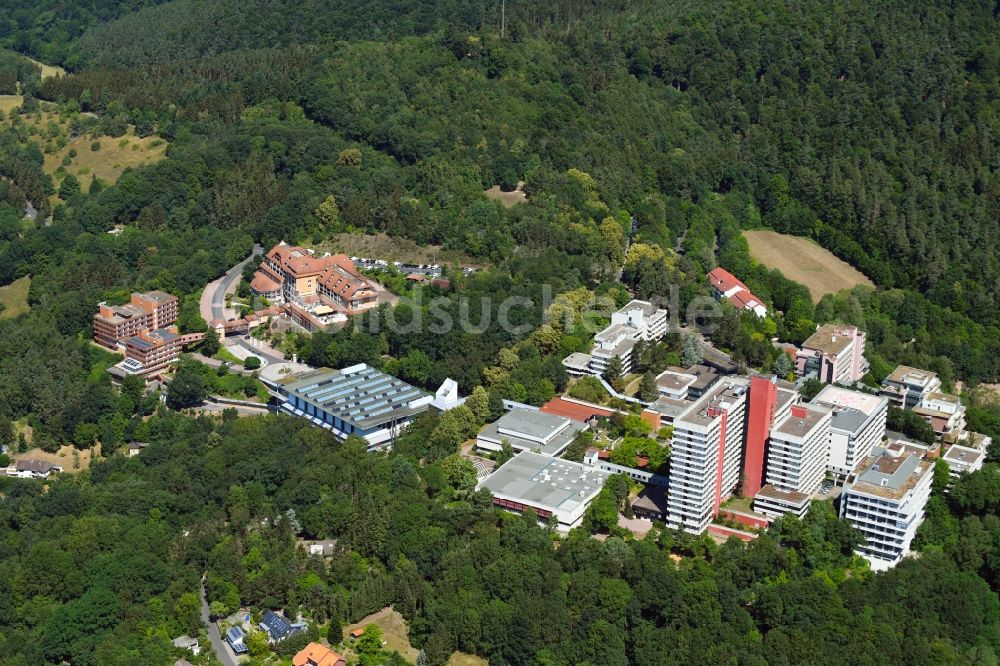 Rotenburg an der Fulda von oben - Klinikgelände des Krankenhauses Herz-Kreislauf-Zentrum in Rotenburg an der Fulda im Bundesland Hessen, Deutschland