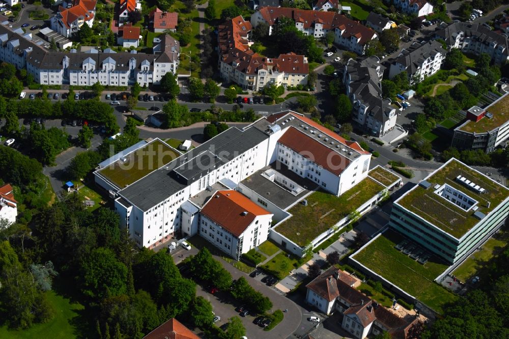 Bad Nauheim von oben - Klinikgelände des Krankenhauses Hochwaldkrankenhaus in Bad Nauheim im Bundesland Hessen, Deutschland