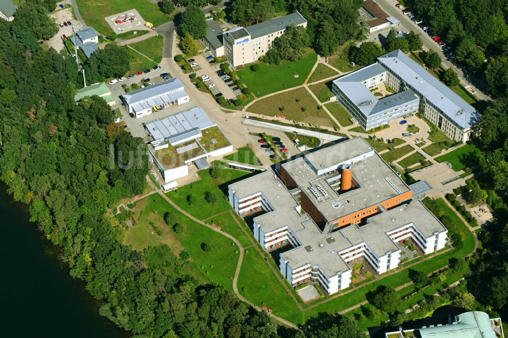 Rüdersdorf aus der Vogelperspektive: Klinikgelände des Krankenhauses Immanuel Klinik Rüdersdorf in Rüdersdorf im Bundesland Brandenburg, Deutschland
