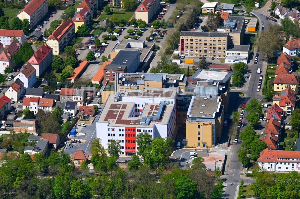 Luftbild Hansestadt Stendal - Klinikgelände des Krankenhauses der Johanniter-Krankenhaus Genthin-Stendal GmbH in Stendal im Bundesland Sachsen-Anhalt, Deutschland