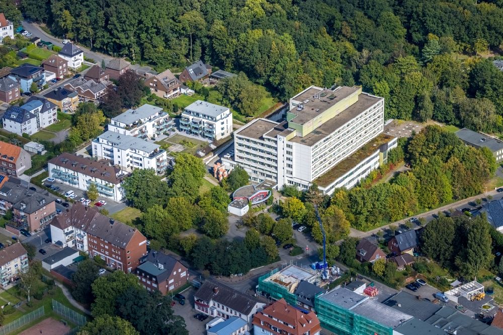 Luftbild Hamm - Klinikgelände des Krankenhauses St. Josef-Krankenhaus Hamm-Bockum-Hövel im Ortsteil Bockum-Hövel in Hamm im Bundesland Nordrhein-Westfalen, Deutschland
