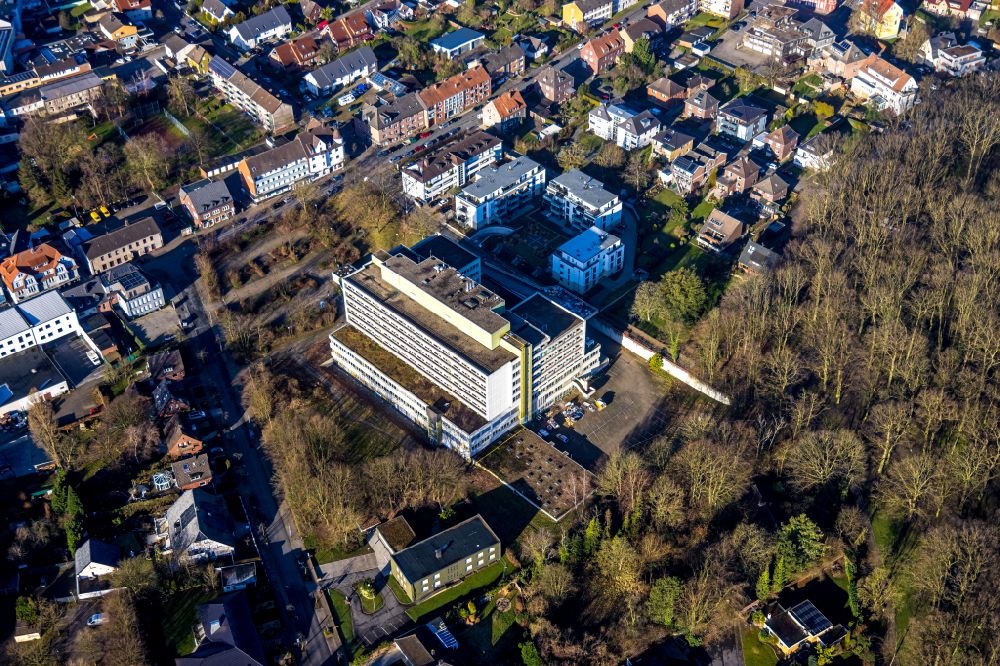 Luftaufnahme Hamm - Klinikgelände des Krankenhauses St. Josef-Krankenhaus Hamm-Bockum-Hövel im Ortsteil Bockum-Hövel in Hamm im Bundesland Nordrhein-Westfalen, Deutschland