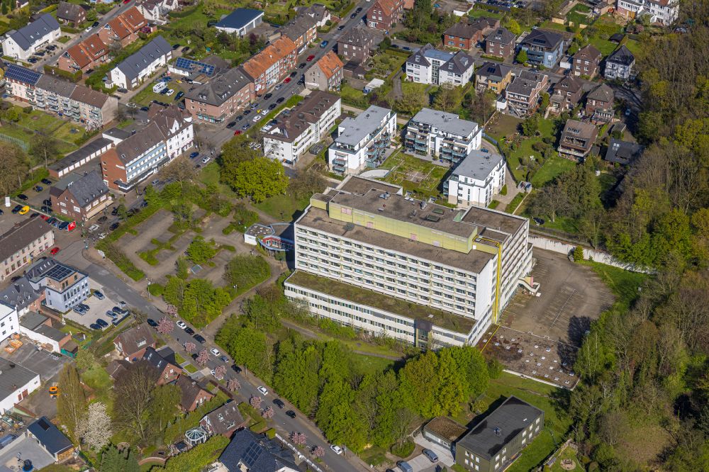 Hamm von oben - Klinikgelände des Krankenhauses St. Josef Krankenhaus in Hamm im Bundesland Nordrhein-Westfalen, Deutschland