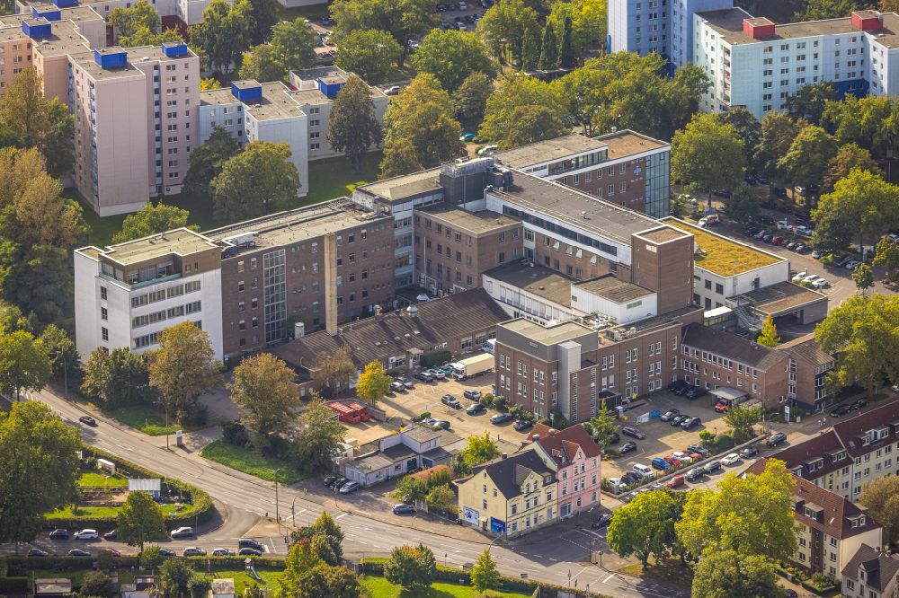 Luftbild Dortmund - Klinikgelände des Krankenhauses St.-Josefs-Hospital Dortmund an der Wilhelm-Schmidt-Straße in Dortmund im Bundesland Nordrhein-Westfalen, Deutschland