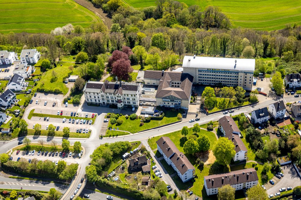 Luftbild Blankenstein - Klinikgelände des Krankenhauses Klinik Blankenstein in Blankenstein im Bundesland Nordrhein-Westfalen, Deutschland