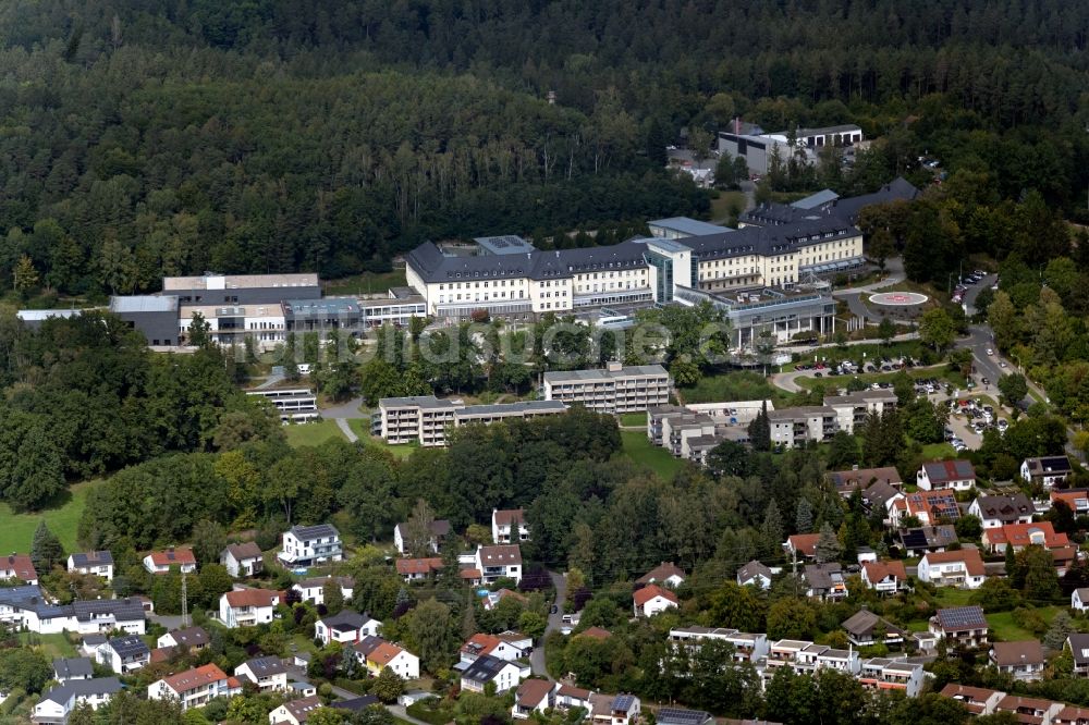 Bayreuth von oben - Klinikgelände des Krankenhauses Klinik Hohe Warte im Ortsteil Schießhaus in Bayreuth im Bundesland Bayern, Deutschland