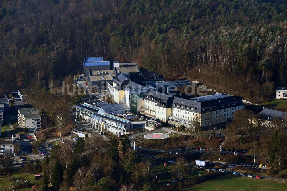Luftaufnahme Bayreuth - Klinikgelände des Krankenhauses Klinik Hohe Warte im Ortsteil Schießhaus in Bayreuth im Bundesland Bayern, Deutschland