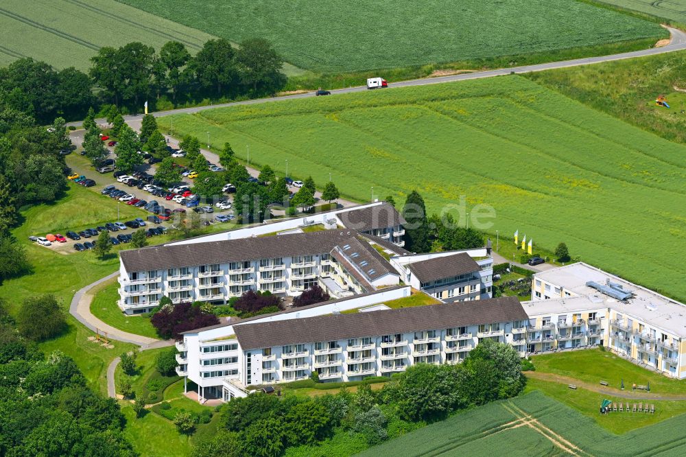 Luftbild Möhnesee - Klinikgelände des Krankenhauses Klinik Möhnesee in Möhnesee im Bundesland Nordrhein-Westfalen, Deutschland