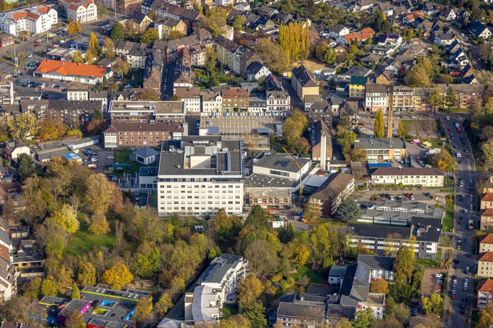 Luftbild Herne - Klinikgelände des Krankenhauses Ev. Krankenhaus in Herne im Bundesland Nordrhein-Westfalen, Deutschland