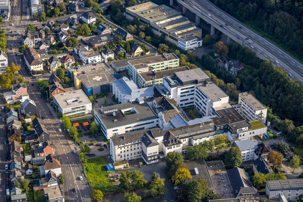 Luftbild Siegen - Klinikgelände des Krankenhauses Kreisklinikum Siegen in Siegen im Bundesland Nordrhein-Westfalen, Deutschland
