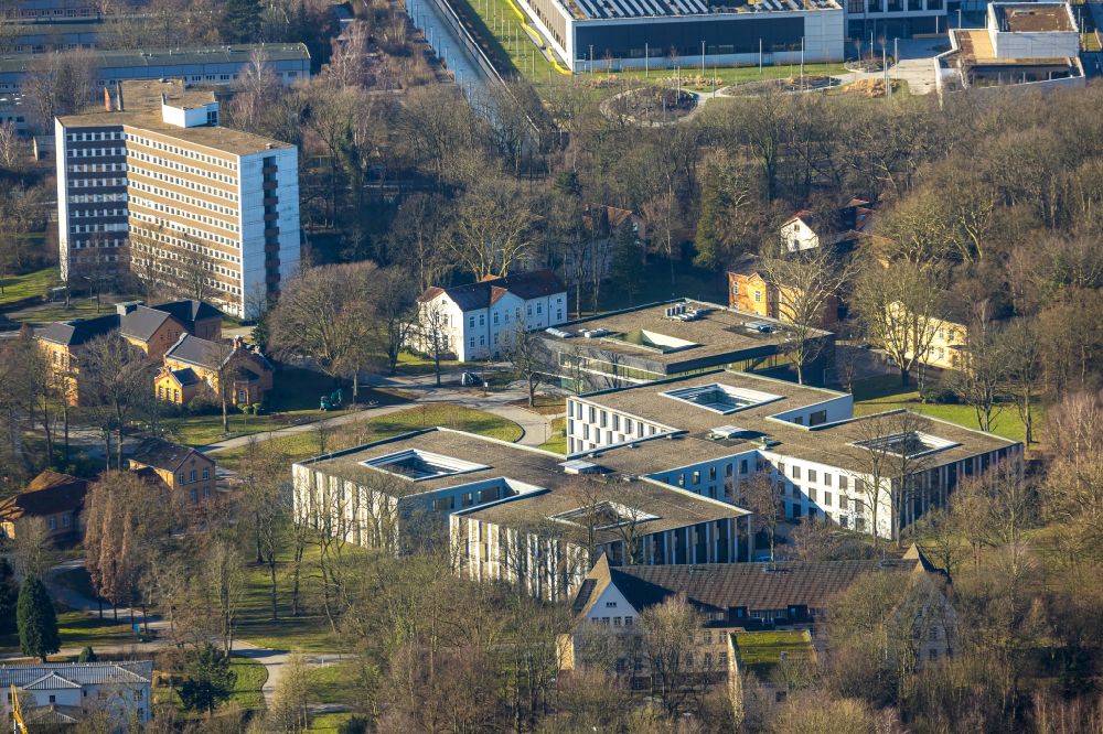 Luftaufnahme Dortmund - Klinikgelände des Krankenhauses LWL - Klinik in Dortmund im Bundesland Nordrhein-Westfalen