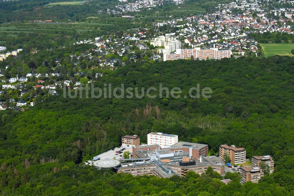 Bad Soden am Taunus aus der Vogelperspektive: Klinikgelände des Krankenhauses Main-Taunus-Privatklinik GmbH in Bad Soden am Taunus im Bundesland Hessen, Deutschland