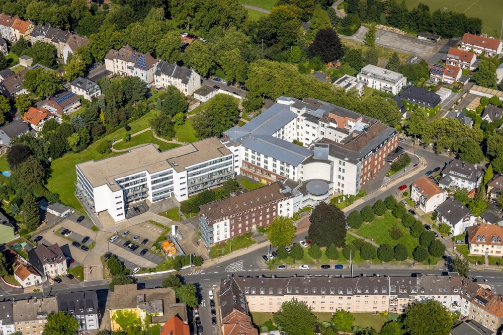 Luftbild Bochum - Klinikgelände des Krankenhauses Marien-Hospital Wattenscheid in Bochum im Bundesland Nordrhein-Westfalen, Deutschland