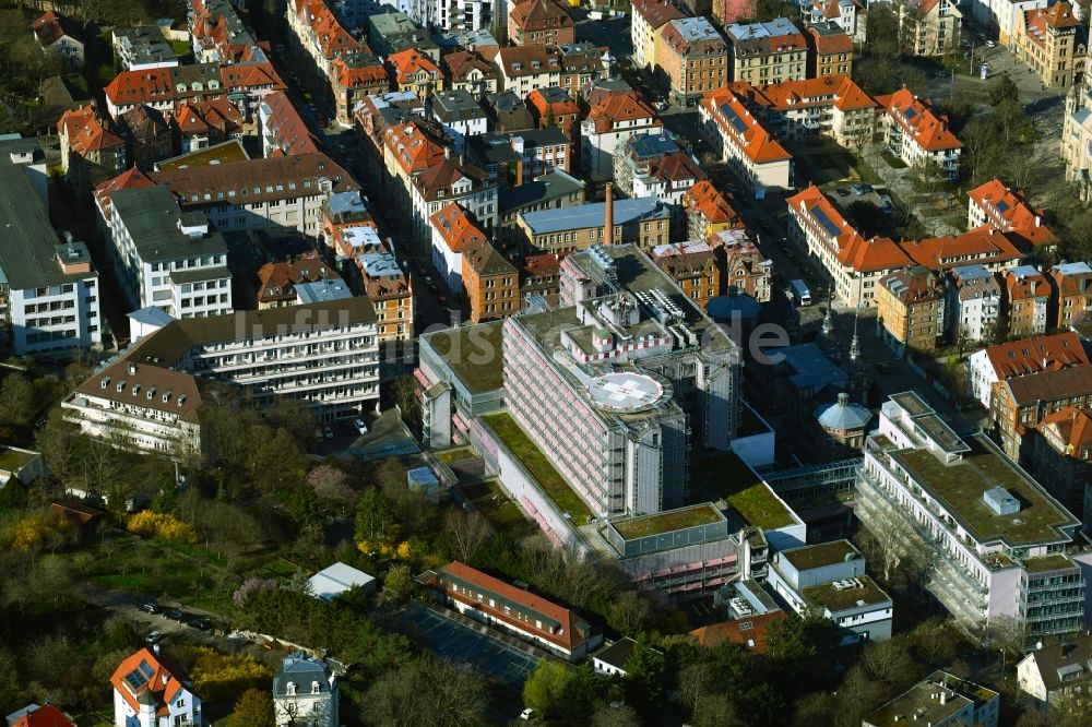 Stuttgart von oben - Klinikgelände des Krankenhauses Marienhospital in Stuttgart im Bundesland Baden-Württemberg, Deutschland