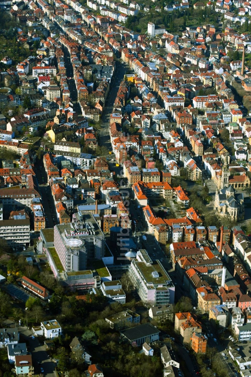 Luftbild Stuttgart - Klinikgelände des Krankenhauses Marienhospital in Stuttgart im Bundesland Baden-Württemberg, Deutschland