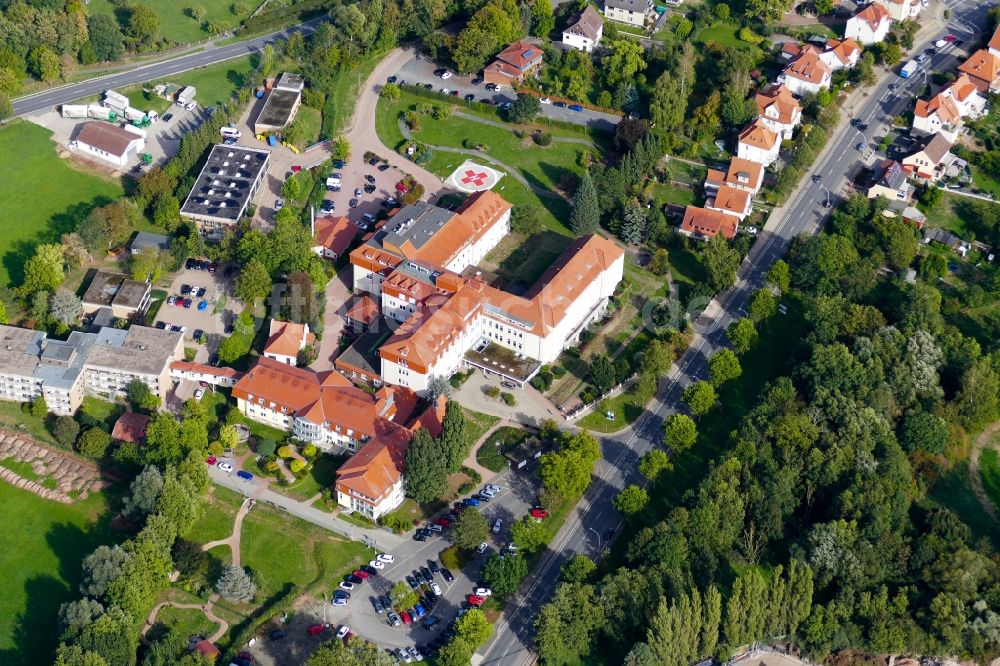 Luftaufnahme Duderstadt - Klinikgelände des Krankenhauses St. Martini in Duderstadt im Bundesland Niedersachsen, Deutschland