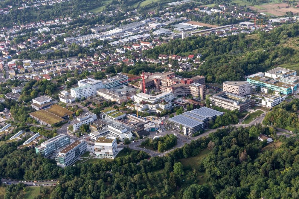 Luftaufnahme Tübingen - Klinikgelände des Krankenhauses Medizinische Universitätsklinik auf dem Schnarrenberg in Tübingen im Bundesland Baden-Württemberg, Deutschland