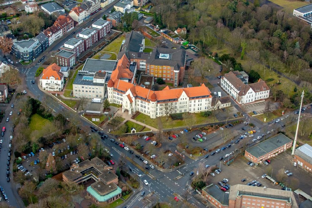 Luftbild Gelsenkirchen - Klinikgelände des Krankenhauses Mühlenstraße im Ortsteil Gelsenkirchen-Nord in Gelsenkirchen im Bundesland Nordrhein-Westfalen