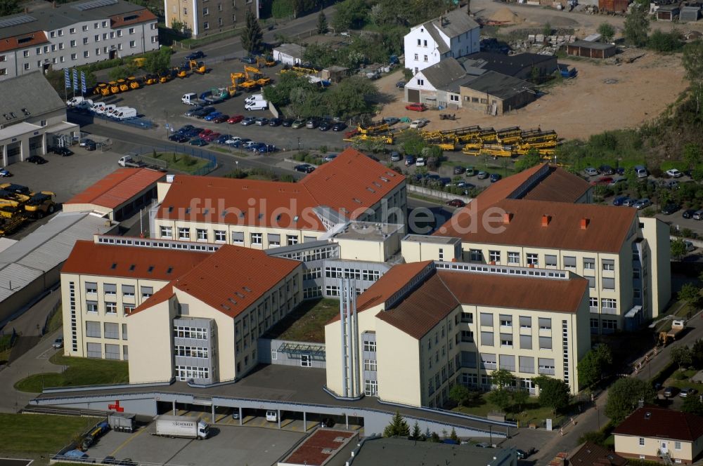 Luftbild Grimma - Klinikgelände des Krankenhauses Muldentalklinik in Grimma im Bundesland Sachsen, Deutschland