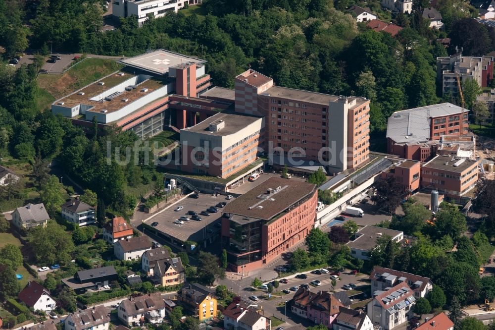 Lahr/Schwarzwald von oben - Klinikgelände des Krankenhauses Ortenau Klinikum Lahr in Lahr/Schwarzwald im Bundesland Baden-Württemberg, Deutschland