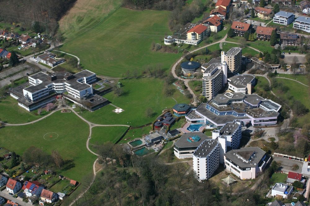 Luftbild Bad Säckingen - Klinikgelände des Krankenhauses und des RehaKlinikum in Bad Säckingen im Bundesland Baden-Württemberg
