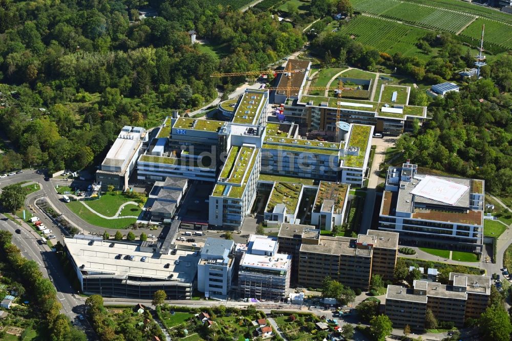 Stuttgart aus der Vogelperspektive: Klinikgelände des Krankenhauses Robert-Bosch-Krankenhaus im Ortsteil Bad Cannstatt in Stuttgart im Bundesland Baden-Württemberg, Deutschland