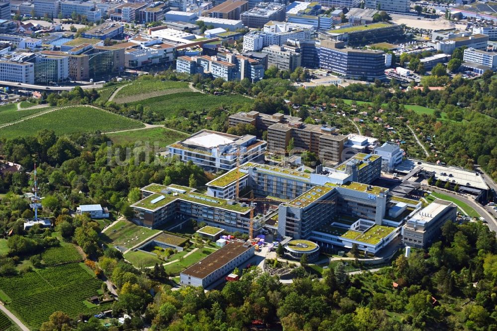Luftbild Stuttgart - Klinikgelände des Krankenhauses Robert-Bosch-Krankenhaus im Ortsteil Bad Cannstatt in Stuttgart im Bundesland Baden-Württemberg, Deutschland