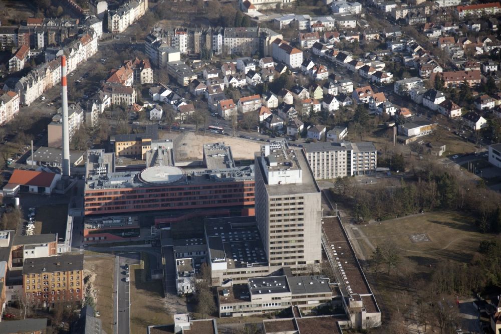 Luftbild Offenbach am Main - Klinikgelände des Krankenhauses Sana-Klinikum in Offenbach am Main im Bundesland Hessen, Deutschland