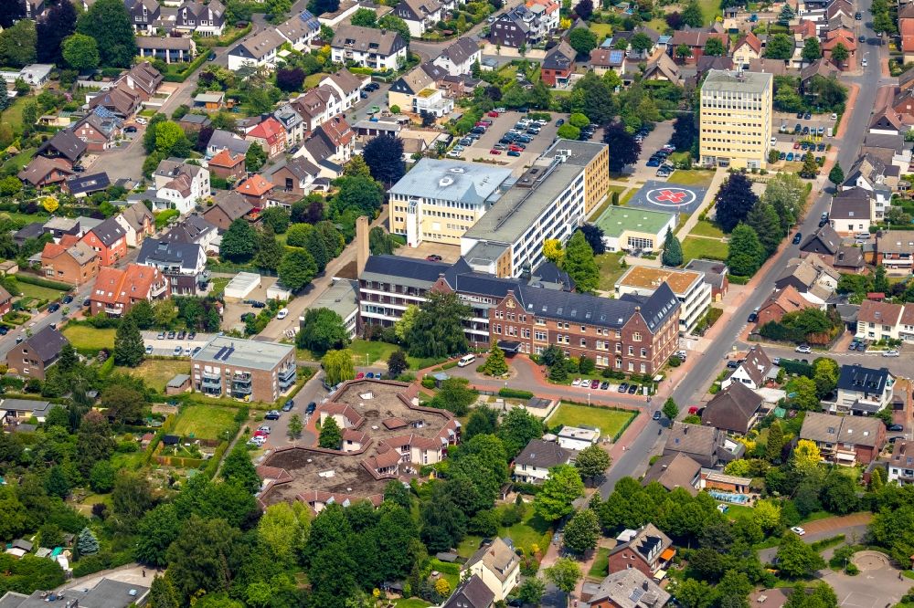 Luftbild Haltern am See - Klinikgelände des Krankenhauses St. Sixtus- Hospital Haltern in Haltern am See im Bundesland Nordrhein-Westfalen