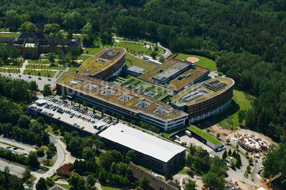 Luftbild Gera - Klinikgelände des Krankenhauses SRH Wald-Klinikum Gera in Gera im Bundesland Thüringen, Deutschland