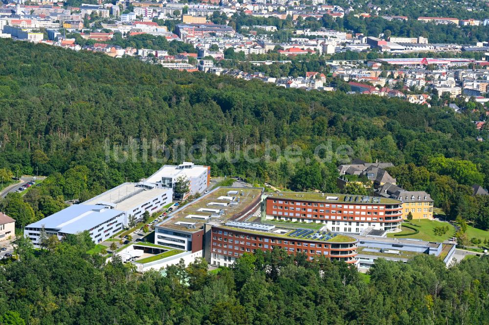 Luftaufnahme Gera - Klinikgelände des Krankenhauses SRH Wald-Klinikum Gera in Gera im Bundesland Thüringen, Deutschland