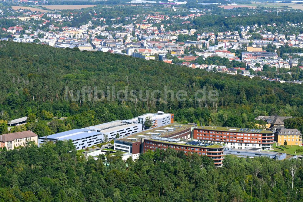 Gera von oben - Klinikgelände des Krankenhauses SRH Wald-Klinikum Gera in Gera im Bundesland Thüringen, Deutschland