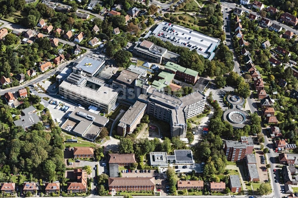 Luftbild Lüneburg - Klinikgelände des Krankenhauses Städtisches Klinikum Lüneburg in Lüneburg im Bundesland Niedersachsen, Deutschland