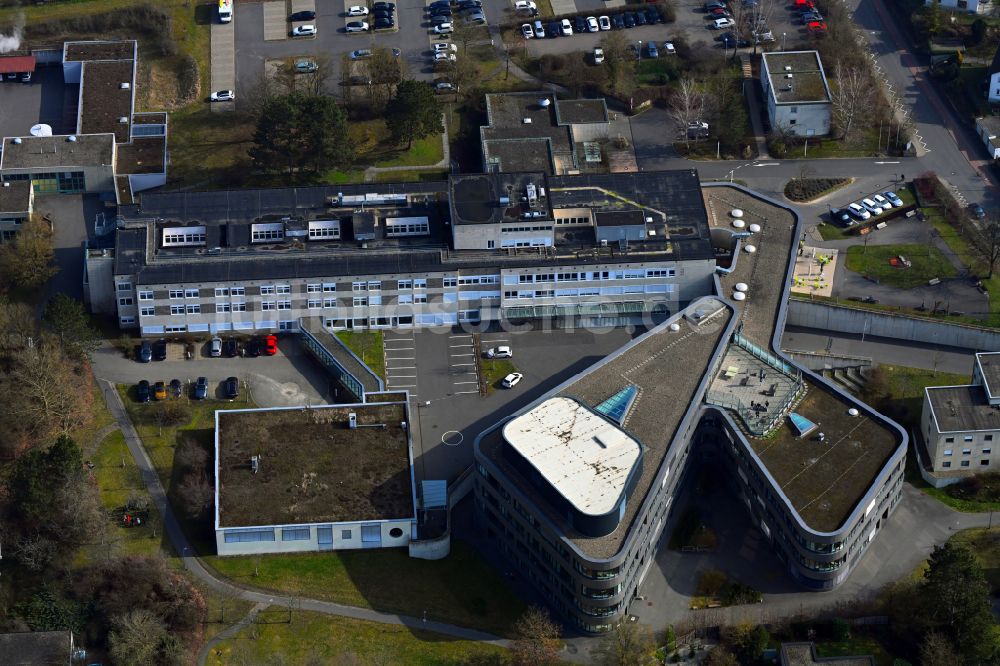 Luftaufnahme Tauberbischofsheim - Klinikgelände des Krankenhauses in Tauberbischofsheim im Bundesland Baden-Württemberg, Deutschland