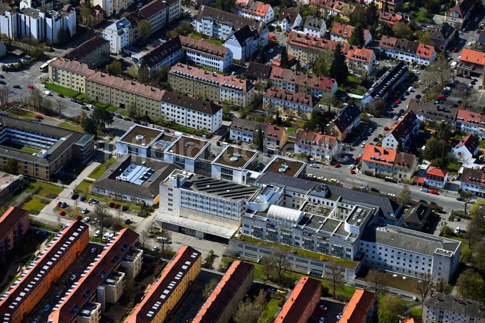 Nürnberg von oben - Klinikgelände des Krankenhauses St. Theresien-Krankenhaus in Nürnberg im Bundesland Bayern, Deutschland