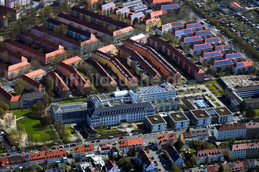 Luftaufnahme Nürnberg - Klinikgelände des Krankenhauses St. Theresien-Krankenhaus im Ortsteil Schoppershof in Nürnberg im Bundesland Bayern, Deutschland