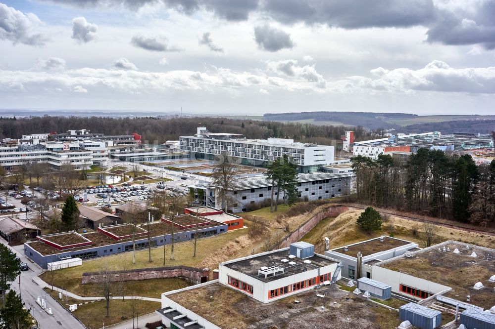Luftaufnahme Ulm - Klinikgelände des Krankenhauses in Ulm im Bundesland Baden-Württemberg, Deutschland