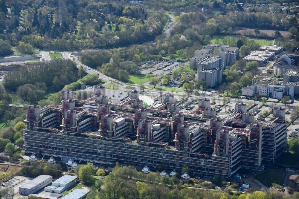 Luftaufnahme Aachen - Klinikgelände des Krankenhauses Universitätsklinikum Aachen in Aachen im Bundesland Nordrhein-Westfalen, Deutschland