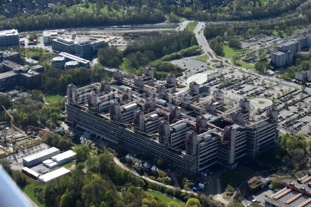 Aachen aus der Vogelperspektive: Klinikgelände des Krankenhauses Universitätsklinikum Aachen in Aachen im Bundesland Nordrhein-Westfalen, Deutschland