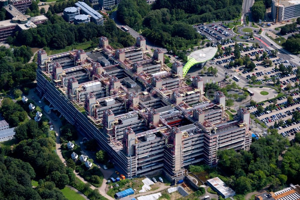 Aachen von oben - Klinikgelände des Krankenhauses Universitätsklinikum Aachen in Aachen im Bundesland Nordrhein-Westfalen, Deutschland